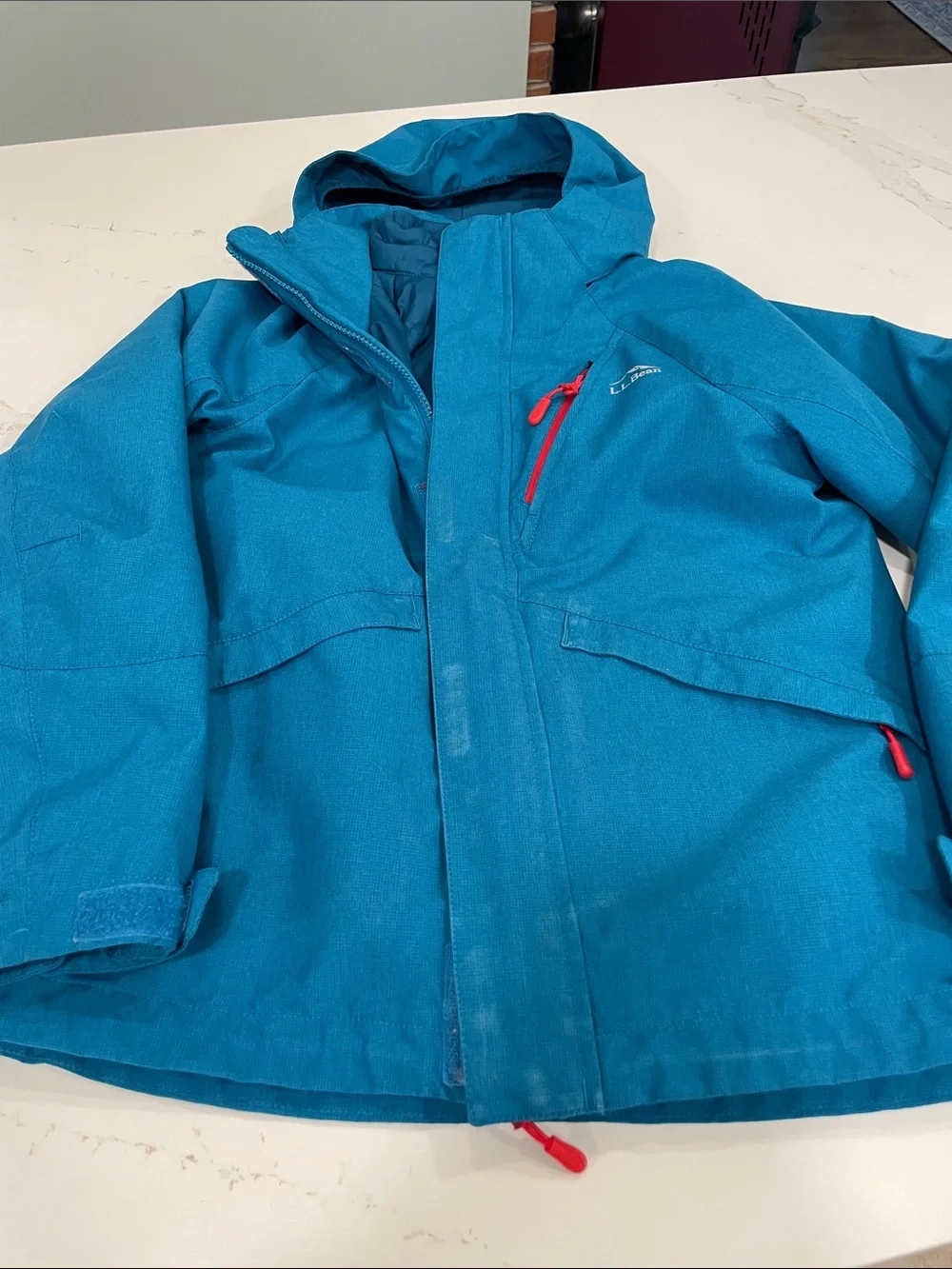 L.L. Bean bright teal